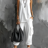 Valentina  - Flowy casual set with pockets