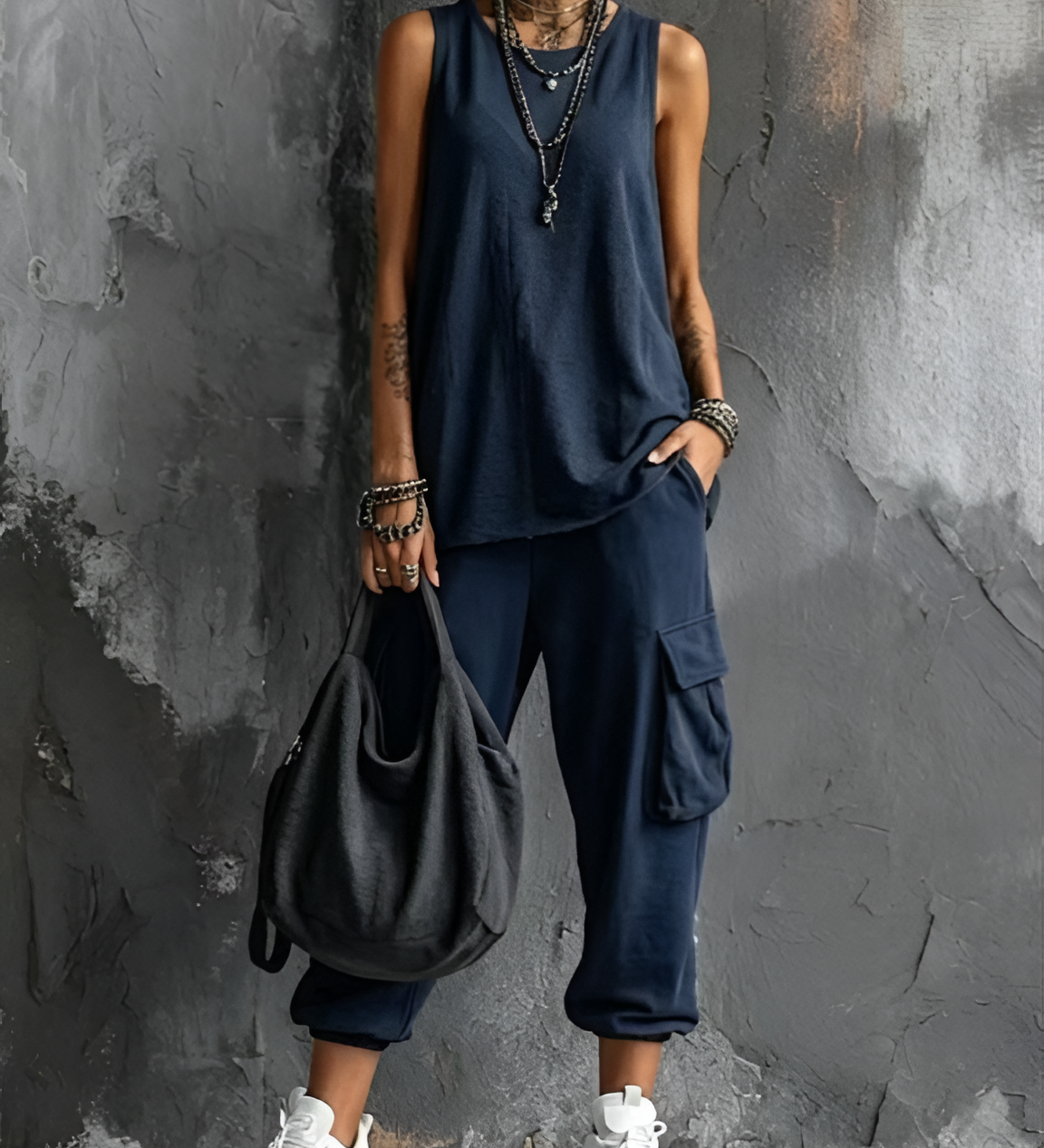 Valentina  - Flowy casual set with pockets