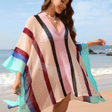 Pink Solstice Shores Crochet Cover-Up