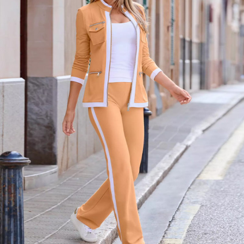 Emily - Two-Piece Colour-Block Tracksuit